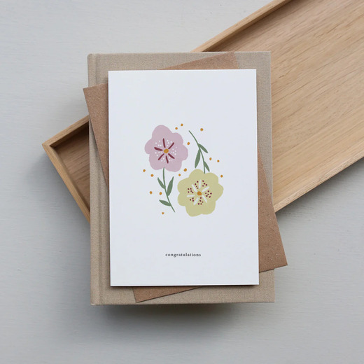 Kartotek čestitka floral wishes 1
