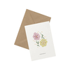 Kartotek čestitka floral wishes