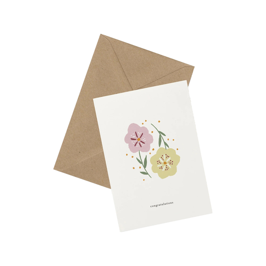 Kartotek čestitka floral wishes