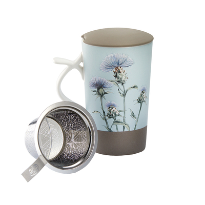 Cha cult šalica s infuzerom za čaj cardo plava