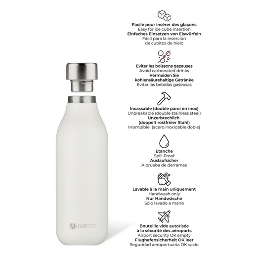Les artistes termos boca inox 2.0 white 500ml 1