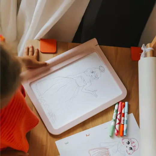 Kidywolf pro svjetleći tablet za crtanje rozi2