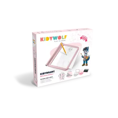 Kidywolf pro svjetleći tablet za crtanje rozi1