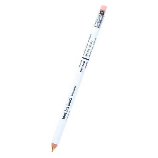 Mark's tehnička olovka s gumicom 0.5 days bijela
