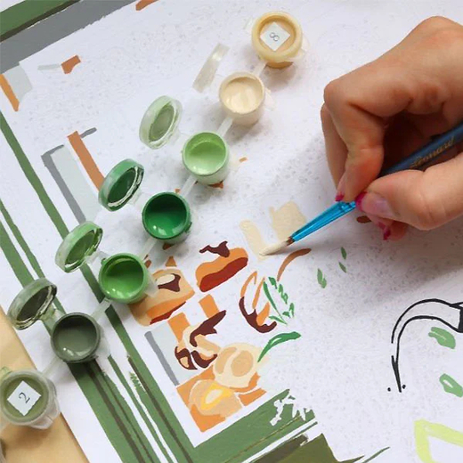 La petite epicerie kreativni set za crtanje la boulangerie 2