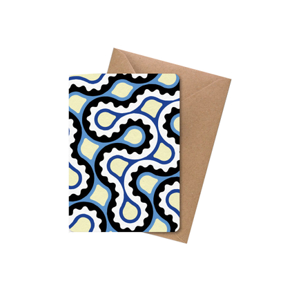 Papier tigre čestitka a6 s kuvertom maze