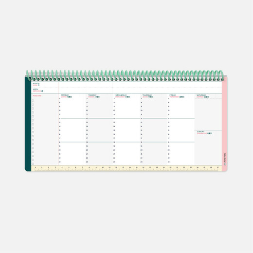 Papier tigre blok tjedni planer palette 30x14cm 2