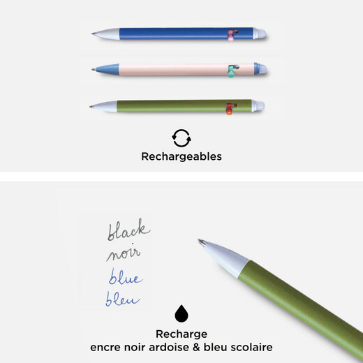 Papier tigre kemijska olovka piši briši olive lune 1