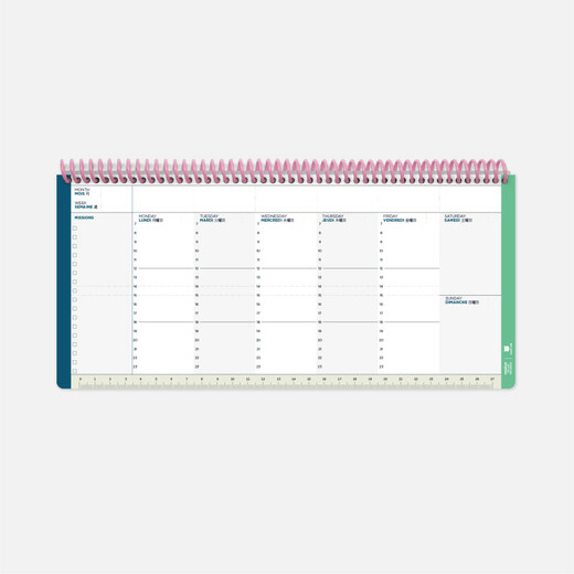 Papier tigre blok tjedni planer vellum 30x14cm 2