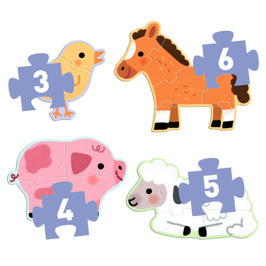 Djeco primo puzzle farma 1
