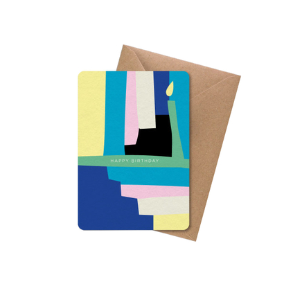 Papier tigre čestitka a6 s kuvertom happy birthday tile