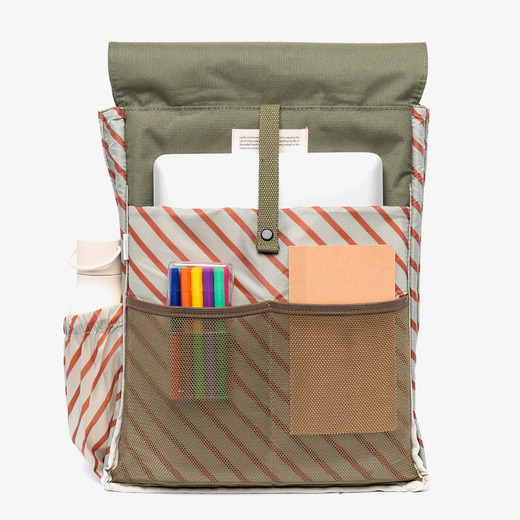 Lefrik ruksak handy olive stripes 2
