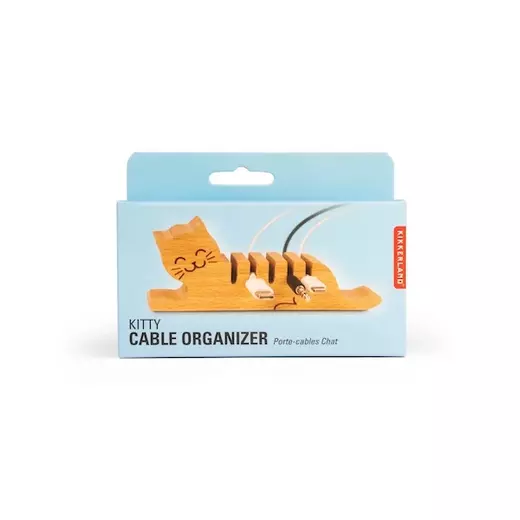 Kikkerland cat multi cord holder 2