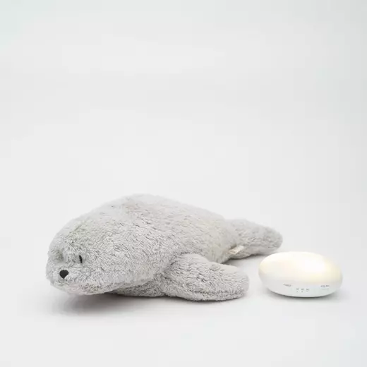 Moonie organic humming seal with lamp gray