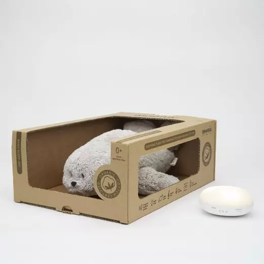 Moonie organic humming seal with lamp gray1