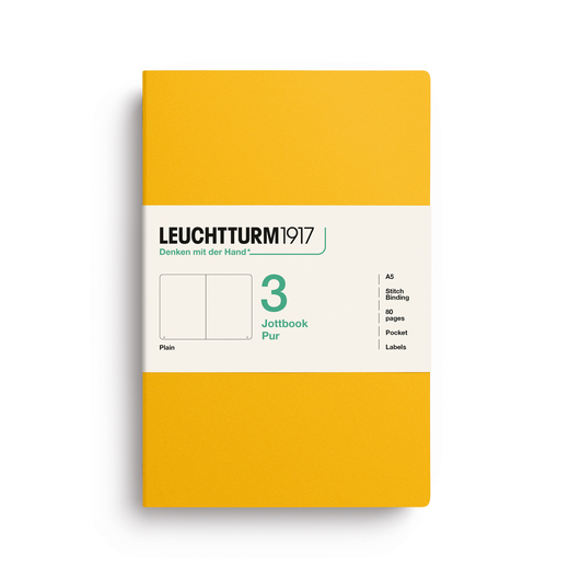 Leuchtturm1917 jottbook pur bilježnice a5 prazno 3kom sunflower