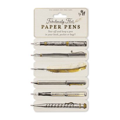 If fabulously flat paper pens