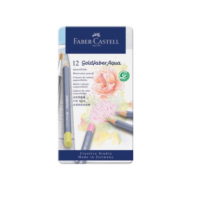 Faber castell drvena vodena goldfaber aqua metalna kutija