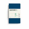 Leuchtturm1917 jottbook pur bilježnice a6 prazno 3 kom indigo