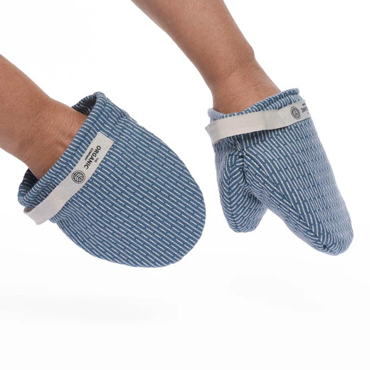The organic company mini kuhinjske rukavice grey blue stone 1