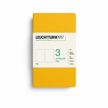 Leuchtturm1917 jottbook pur bilježnice a6 prazno 3 kom sunflower