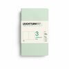 Leuchtturm1917 jottbook pur bilježnice a6 prazno 3 kom mint green