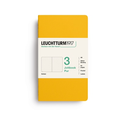 Leuchtturm1917 jottbook pur bilježnice a6 točkice 3 kom sunflower