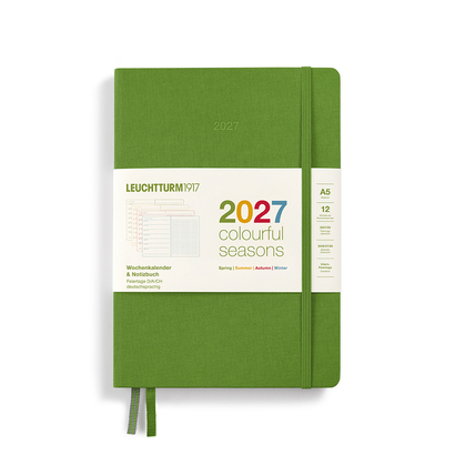 Leuchtturm1917 tjedni planer i bilježnica 2027 a5 točkice spring