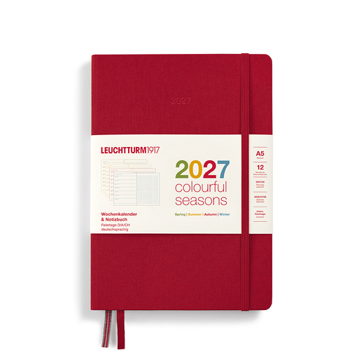 Leuchtturm1917 tjedni planer i bilježnica 2027 a5 točkice autumn