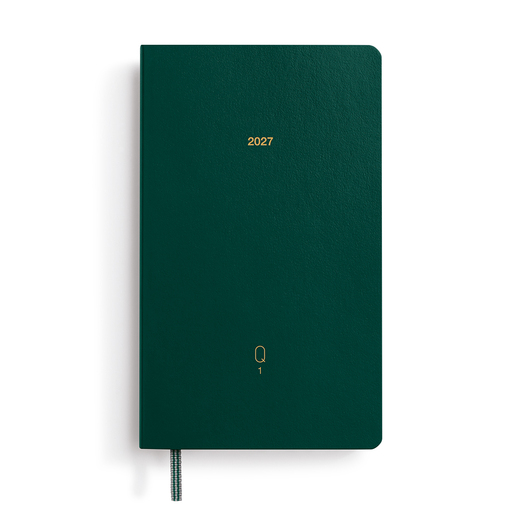 Leuchtturm1917 kvartalni dnevni planer 2027 a6 4 kom shades of green 1
