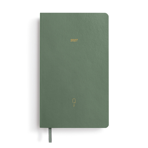 Leuchtturm1917 kvartalni dnevni planer 2027 a6 4 kom shades of green 2