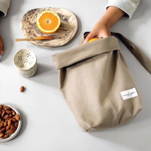 The organic company torbica za užin tamno zelena 3