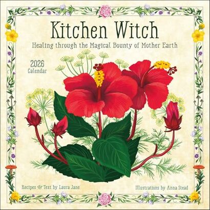 Kitchen witch 2026 wall calendar