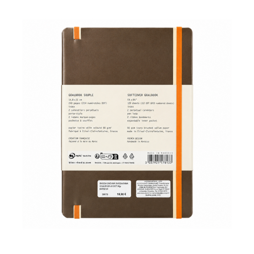 Rhodia dnevnik rhodiarama goalbook a5 bakrena 1