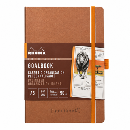 Rhodia dnevnik rhodiarama goalbook a5 brončana