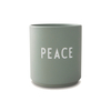 Design letters šalica peace green