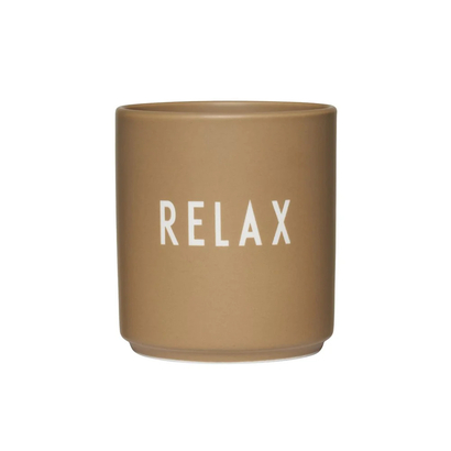 Design letters šalica relax camel
