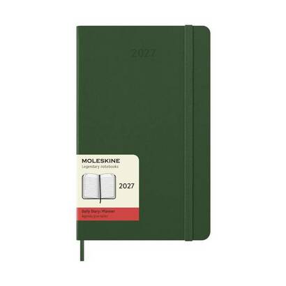 Moleskine dnevni planer 2027 tvrde korice13 21 cm zeleni (1)
