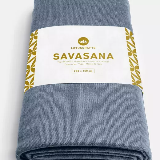 Lotuscrafts deka za jogu savasana indigo dust 1