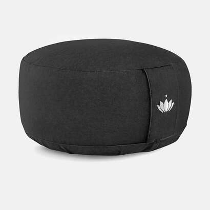 Lotuscrafts jastuk za meditaciju 15 cm crni