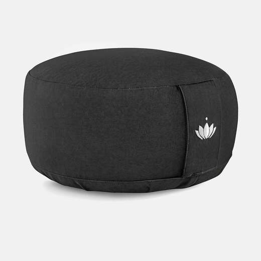 Lotuscrafts jastuk za meditaciju 15 cm crni