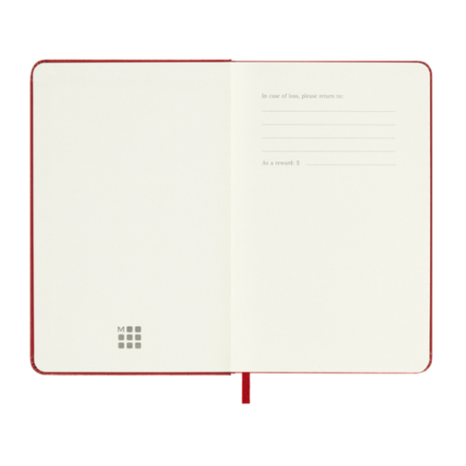 Moleskine tjedni planer 9 x 14 tu scarlet red 2