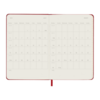 Moleskine tjedni planer 9 x 14 tu scarlet red 4