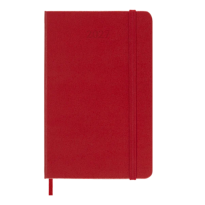 Moleskine tjedni planer 9 x 14 tu scarlet red